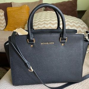 Michael Kors satchel black brand new handbag